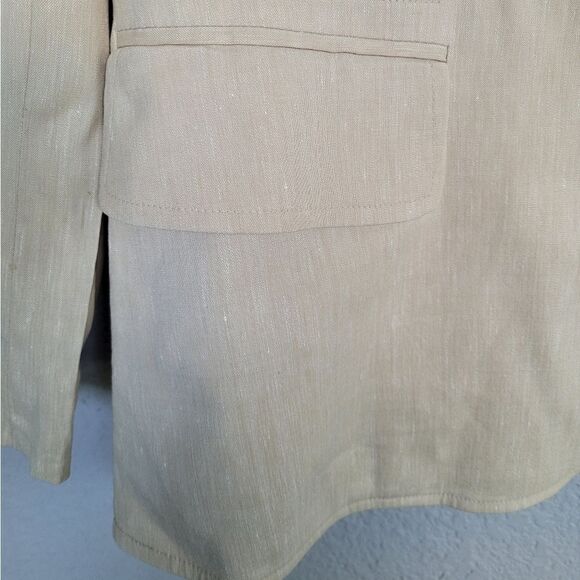 Vintage ESCADA Tan  wool/linen blend Size EU 34/ Small - Picture 7 of 16